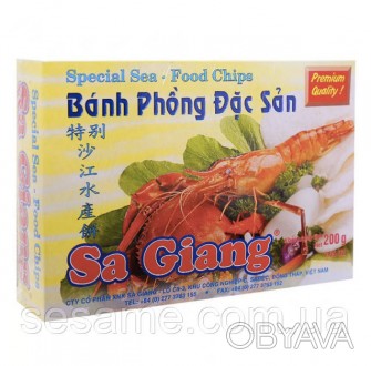 Рисовые чипсы с морепродуктами Banh Phong Dac San 200г (Вьетнам)
Креветочные чип. . фото 1