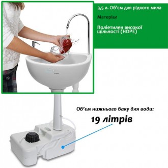 Специальный автономный умывальник с ножной подачей воды произойдет в случае при . . фото 3