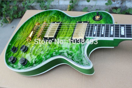 Электрогитара Gibson Les Paul Custom Brown Green. С логотипом Gibson. 
Красивая . . фото 8