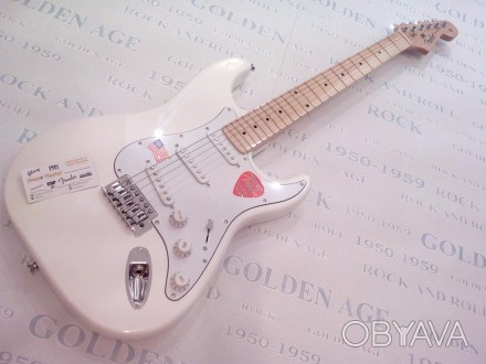 Электрогитара Fender Stratocaster Arctic White China.
Логотип Fender на пере гол. . фото 1