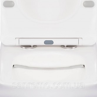 Безободковый унитаз-компакт Qtap Tern с сиденьем QT17222093ARW имеет классически. . фото 6