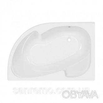 Акрилова ванна Lidz Majatek 150L 150x100 має сучасну асиметричну форму. Вона скл. . фото 1
