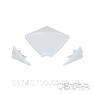 Набор накладок Qtap Water cover Set 03 изготовлен из качественного пластика бело. . фото 1
