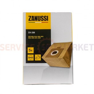 
	Набір мішків паперових (5 шт) для пилососа Zanussi ZA236 900166461. . фото 2