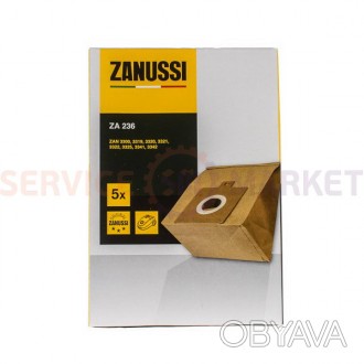 
	Набір мішків паперових (5 шт) для пилососа Zanussi ZA236 900166461. . фото 1