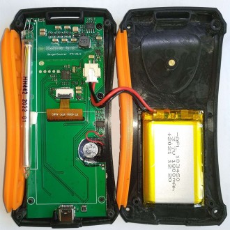 Дозиметр радиометр бытовой, счетчик Гейгера заряжаемый, GM сенсор, цветной LCD, . . фото 9