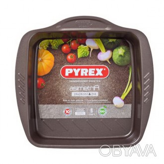 Короткий опис:Форма PYREX ASIMETRIAРазмер: 24х24 см. Форма: квадратная.Материал:. . фото 1