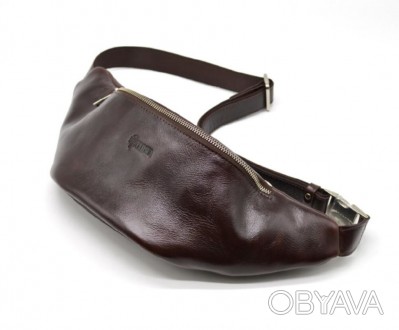 Напоясная сумка TARWA из натуральной глянцевой кожи может служить незаменимым ак. . фото 1