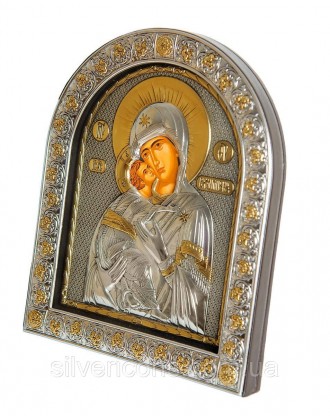 Серебряная икона "Владимирская Божья Матерь" под стеклом ( Греция )
Представленн. . фото 10