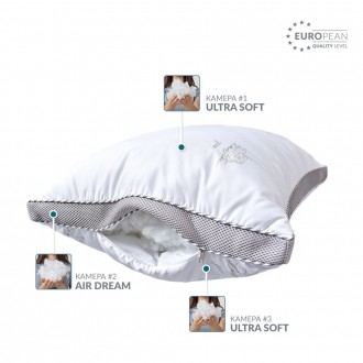 ТМ IDEIA предлагает уникальную трехкамерную подушку – CLASSICA SOFT 3D Лебеди. Э. . фото 7