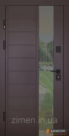 [Складская программа] Входные двери с терморазрывом модель Ufo (цвет Ral 8019 + . . фото 2