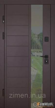 [Складская программа] Входные двери с терморазрывом модель Ufo (цвет Ral 8019 + . . фото 1
