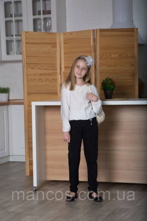 Черные школьные брюки, для девочки, SmileTime Angel (ШКОЛА) 134. Кривой Рог. фото 1 Черные школьные брюки, для девочки, SmileTime Angel (ШКОЛА) 134. Кривой Рог. фото 1
