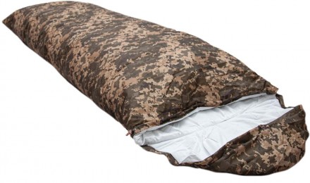 Спальный мешок, спальник летний +15С Ukr Military VND, Украина пиксель 210х75 см. . фото 2