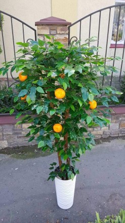 искусственные фруктовые деревья Мандарин, Лимон, Персик, Яблоко. Спрашивайте, ес. . фото 4
