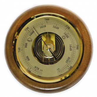 Настінний барометр Moller 201387 Oak Country-Style з великим циферблатом і відкр. . фото 3
