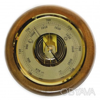 Настінний барометр Moller 201387 Oak Country-Style з великим циферблатом і відкр. . фото 1