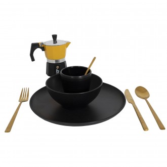 Гейзерна кавоварка Bo-Camp Hudson 3-cups Yellow/Black — це класичний дизай. . фото 7