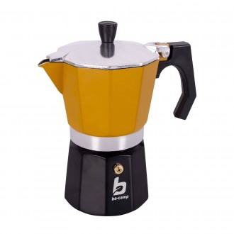 Гейзерна кавоварка Bo-Camp Hudson 3-cups Yellow/Black — це класичний дизай. . фото 2