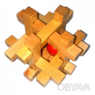 Головоломка деревянная (7,5х7,5х7,5см)
Игра с головоломкой позволяет развить абс. . фото 1