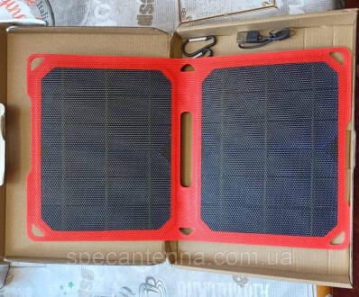 Раскладное зарядное устройство 5 Вт, 2 порта USB, Type-C, DC с карабинами. Днепр. фото 1 Раскладное зарядное устройство 5 Вт, 2 порта USB, Type-C, DC с карабинами. Днепр. фото 1
