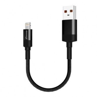 Тип - кабель; тип Вход - USB 2.0; тип Выход - Lightning; длина - 0.2 м; Номиналь. . фото 3