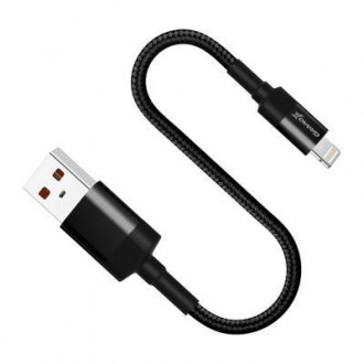 Тип - кабель; тип Вход - USB 2.0; тип Выход - Lightning; длина - 0.2 м; Номиналь. . фото 2