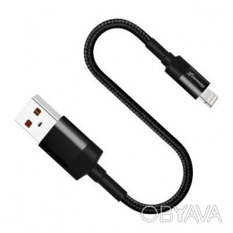 Тип - кабель; тип Вход - USB 2.0; тип Выход - Lightning; длина - 0.2 м; Номиналь. . фото 1