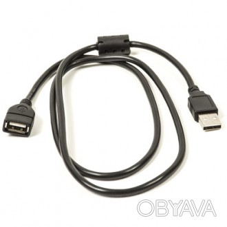 Тип - кабель; тип Вход - USB 2.0 (AM); тип Выход - USB 2.0 (AF); длина - 1 м; Цв. . фото 1