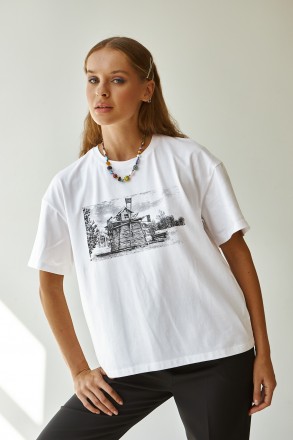 Жіноча футболка Stimma Джана. Ця базова модель стане чудовою основою для твого м. . фото 2