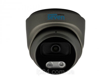 SEVEN IP-7212PA black – це зовнішня 2-мегапіксельна IP-відеокамера з вбудованим . . фото 2