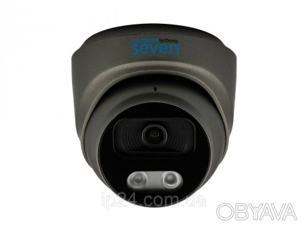 SEVEN IP-7212PA black – це зовнішня 2-мегапіксельна IP-відеокамера з вбудованим . . фото 1