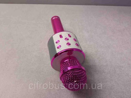Оригінальний бездротовий караоке-мікрофон — колонка 2 в 1 Wster WS-858 — це ориг. . фото 8