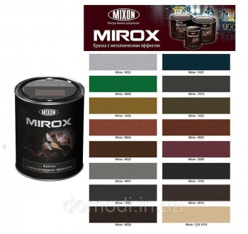 
Краска с металлическим эффектом Mixon Mirox - это антикоррозийная декоративная . . фото 3