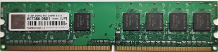 Оперативная память для компьютера DDR2 512MB 667 MHz PC2-5300 CL5 Transcend JetR. . фото 2