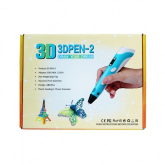 Беспроводная 3d ручка 3D ручка Smart 3D Pen 2 желтая, 3d ручка на аккумуляторе, . . фото 4