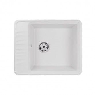 Кухонна мийка Qtap CS 6250 White (QT6250WHI650) виготовлена з якісного штучного . . фото 2