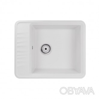 Кухонна мийка Qtap CS 6250 White (QT6250WHI650) виготовлена з якісного штучного . . фото 1