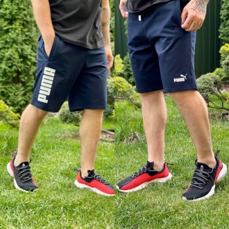 
Мужские летние спортивные шорты в стиле Puma, качественные повседневные шорты П. . фото 4