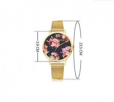 
Женские наручные часы с цветами
Характеристики:
Механизм: кварцевый (батарейка . . фото 7