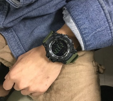 Оригинальные мужские спортивные часы SMAEL 1617 Bluetooth smart watch, наручные . . фото 4