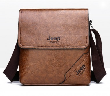 Мужская сумка планшет Jeep через плечо, барсетка сумка-планшет для мужчин эко ко. . фото 5