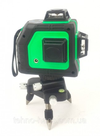 Профессиональный лазерный 3D нивелир на триноге AL-FA зеленый и очень яркий тонк. . фото 7