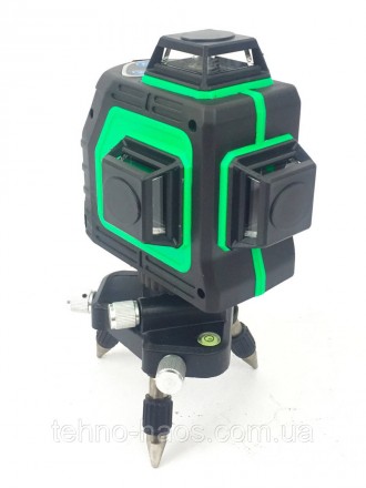 Профессиональный лазерный 3D нивелир на триноге AL-FA зеленый и очень яркий тонк. . фото 6
