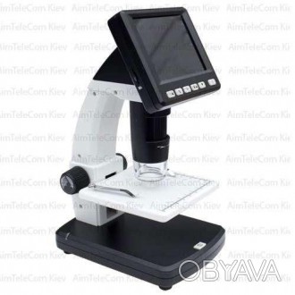 Цифровой микроскоп G1200, с 7" монитором и камерой 12 Мпикс
Цифровой микроскоп д. . фото 1