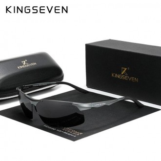 Оригінальні, поляризаційні, сонцезахисні окуляри KINGSEVEN N9126 мають стильний . . фото 2