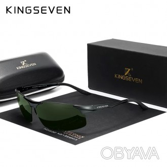 Оригінальні, поляризаційні, сонцезахисні окуляри KINGSEVEN N9126 мають стильний . . фото 1