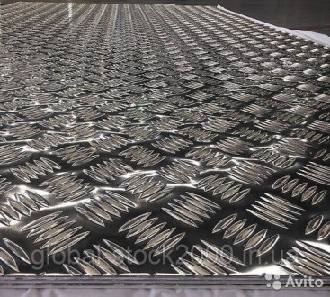 Аркуш алюмінієвий рифлений 4х1250х2500 мм АД0 (аналог 1050)
 
Листовий прокат ри. . фото 2