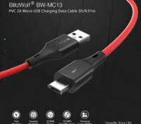 BlitzWolf® BW-MC13 Micro USB быстрая зарядка и синхронизация данных.
 
Надеж. . фото 4