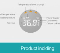 Высокоточный сертифицированный бесконтактный термометр 
	NewKins Термометр (ИК д. . фото 6